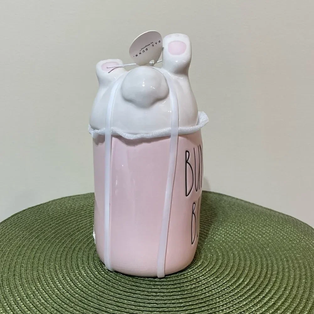 Rae Dunn Bunny Buns Mug with removable topper NWT